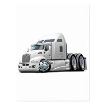 Kenworth 660 White Truck Post Cards