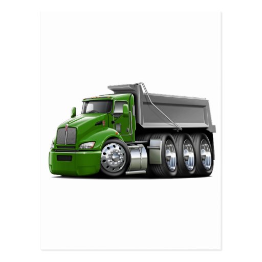 Kenworth T440 Green-Grey Truck Post Cards