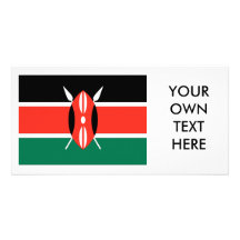 Kenya Flag Customized Photo Card