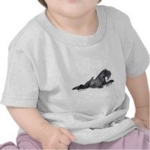 Kerry Blue Terrier with Bowl T-shirts
