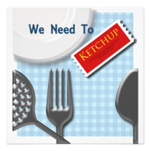 Ketchup Cookout Invitation