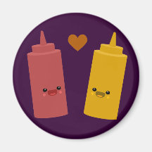 Ketchup & Mustard Friends Magnets