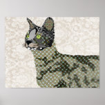 Keto Savannah Cat Art Posters