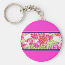 Key Fob - floral design Key Chain