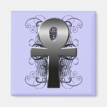"Key of Life (Ankh)" in Chrome Magnet