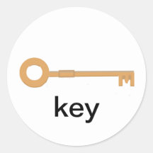 Key picture sticker