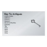 Key To Antiques Antique Market Business Cards