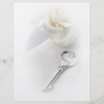 key to my heart personalised flyer
