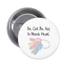 Key to Nana's Heart Tshirts and Gifts Pin