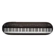 Keyboard and Notes Skateboard