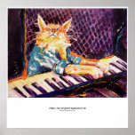 keyboard Cat Colour Poster