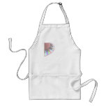 Keyboard Chaos Faded on White Apron