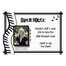 Keyboard Open House Invitation