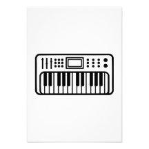 Keyboard piano Instrument Custom Invite