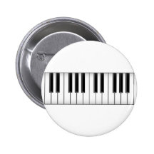 Keyboard / Piano Keys: Pinback Button