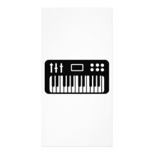 Keyboard piano photo cards