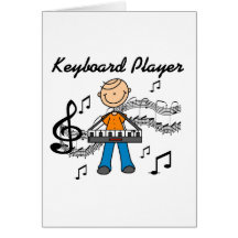 Keyboard Player Tshirts and Gifts Card