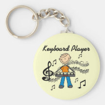 Keyboard Player Tshirts and Gifts Key Chains