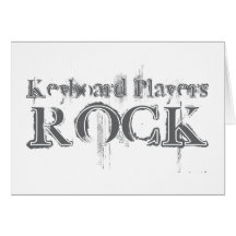 Keyboard Players Rock Cards