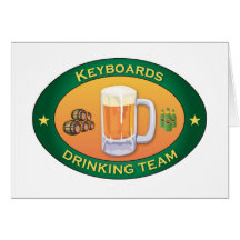 Keyboards Drinking Team Cards