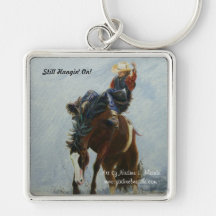 Keychain, Bronco Buster, Still Hangin' On!