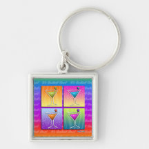 Keychain - Pop Art Martinis