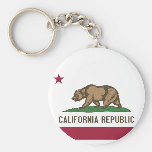 Keychain with Flag of California State