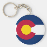 Keychain with Flag of Colorado State