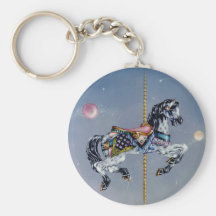 Keychains - Grey Mare Carousel Horse