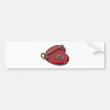KeyHoleKeyRedHeart071611 Bumper Stickers