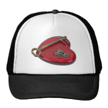 KeyHoleKeyRedHeart071611 Hat