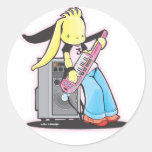 keytar bunny stickers