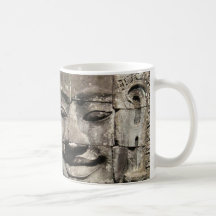 Khmer Stone Face ... Bayon Temple, Cambodia Coffee Mugs