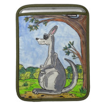 Kiah the Kangaroo Rickshaw iPad Sleeve