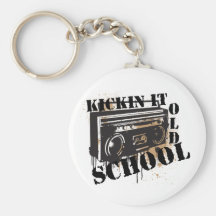 Kickin It Old School Keychain