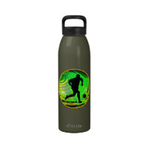 Kicking Balls in Green & Gold Drinking Bottle