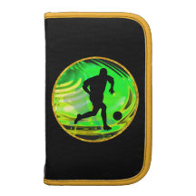 Kicking Balls in Green & Gold Organizers