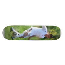 Kicking Soccer Ball Skate Board