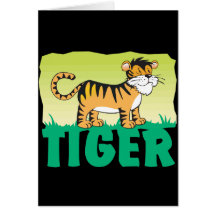 Kid Friendly Tiger Cards