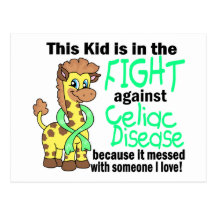 Kid In The Fight Against Celiac Disease Post Card