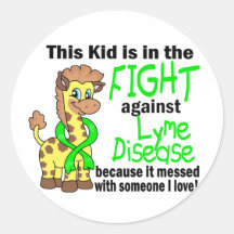 Kid In The Fight Against Lyme Disease Sticker