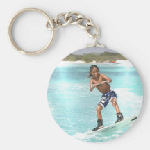 Kid Wakeboarding Keychain