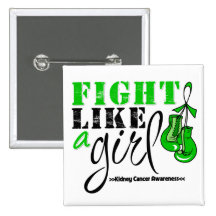 Kidney Cancer Awareness Fight Like a Girl Pins