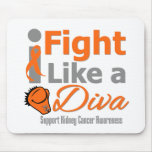 Kidney Cancer I Fight Like a Diva v2 Mouse Pad