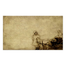 Kids And A Goat Cart- Prim Biz Cards Business Card Template