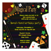 Kids birthday invitation 043 Magical Party
