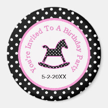 Kids Birthday Party: Save The Date Magnet