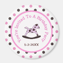 Kids Birthday Party: Save The Date Magnet