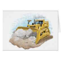 Kids Bulldozer Card
