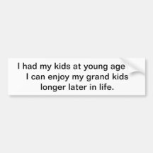 Kids Bumper Sticker